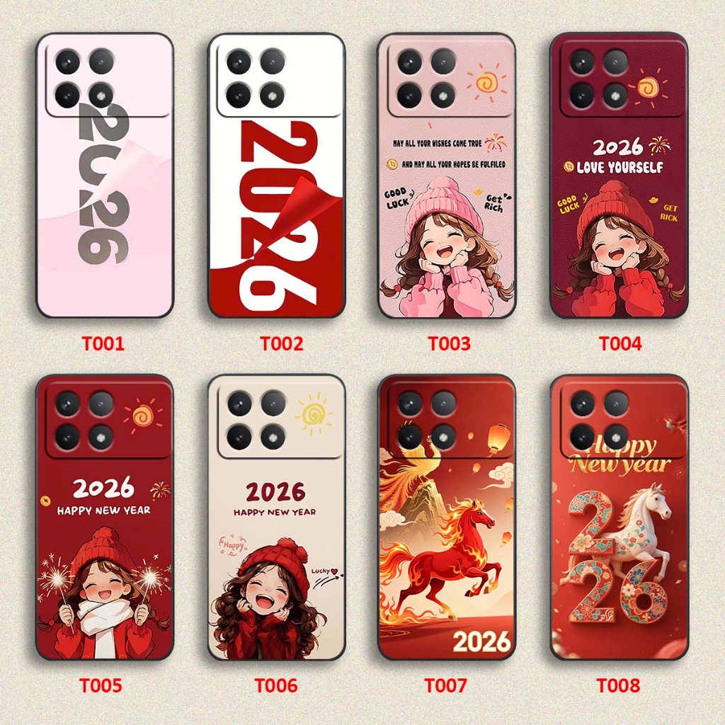 Xiaomi REDMI K70 / REDMI K70 ULTRA / REDMI K70E / REDMI K70 PRO case happy new yead Tet 2026