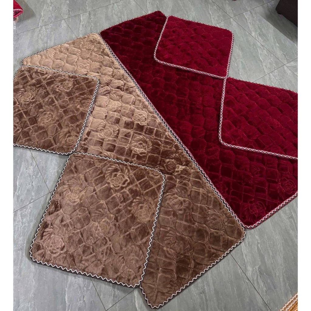 เสื่อเก้าอี้ 5D - 1M7 - เก้าอี้ไม้คุณภาพสูงสุดหรูทําจากผ้าสักหลาดกํามะหยี่อบอุ่นที่ดี SMBAOLONG+6666