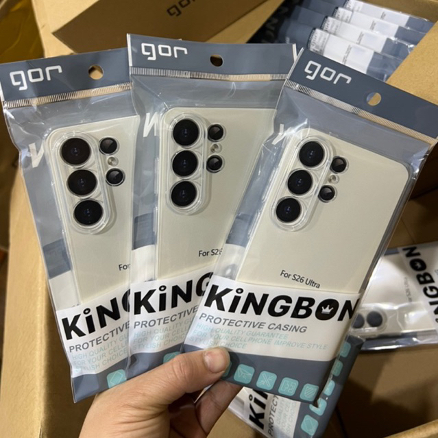 [มีจําหน่าย S26Ultra] Gor KINGBON เคสป้องกันกล้องโปร่งใสสําหรับ S24Ultra/S26Plus/s26S26Ultra/S25Ultr