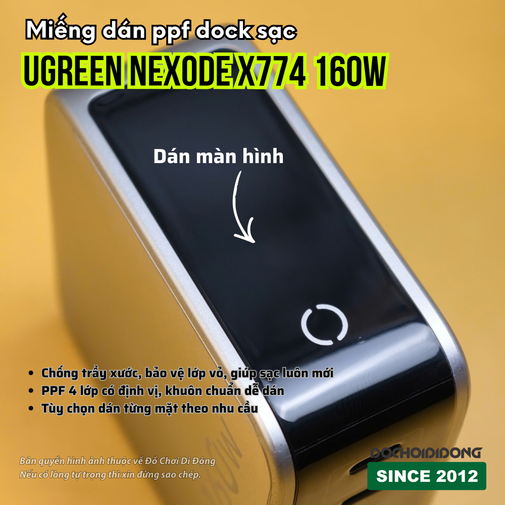 Ugreen Nexode Charger สติ๊กเกอร์ PPF ป้องกันรอยขีดข่วน 160W X774 - X773 100w