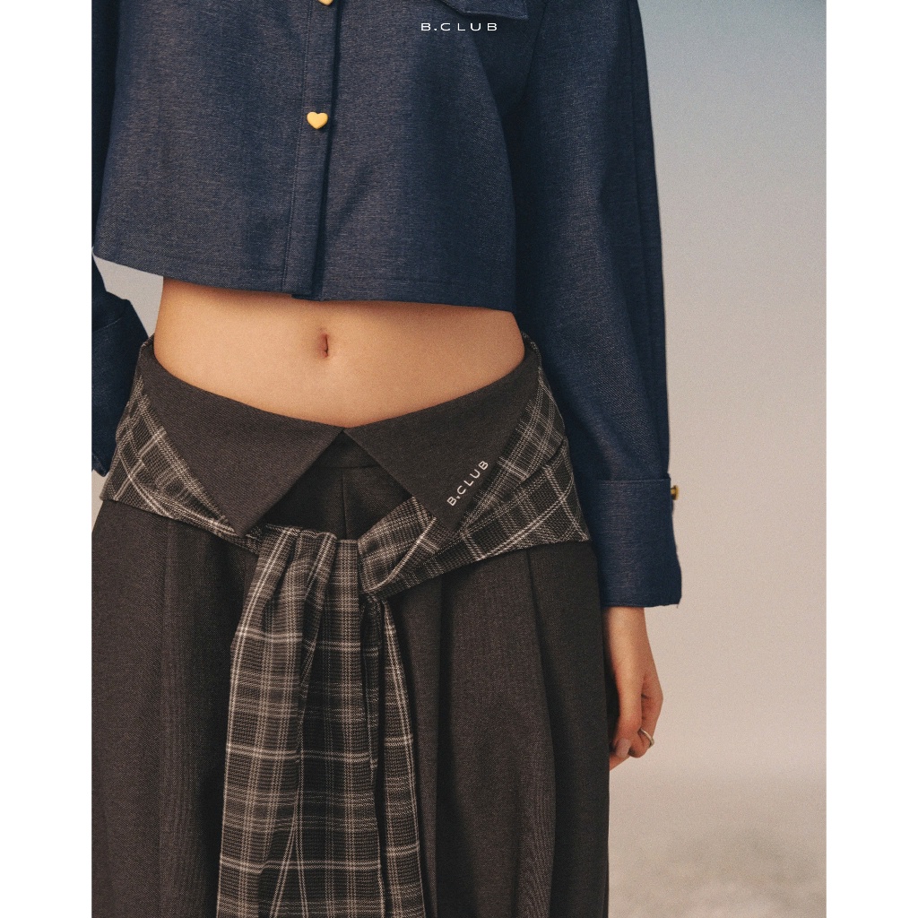 [ B.Club ] - " Checked Flap " - เข็มขัดกางเกง - Pk27