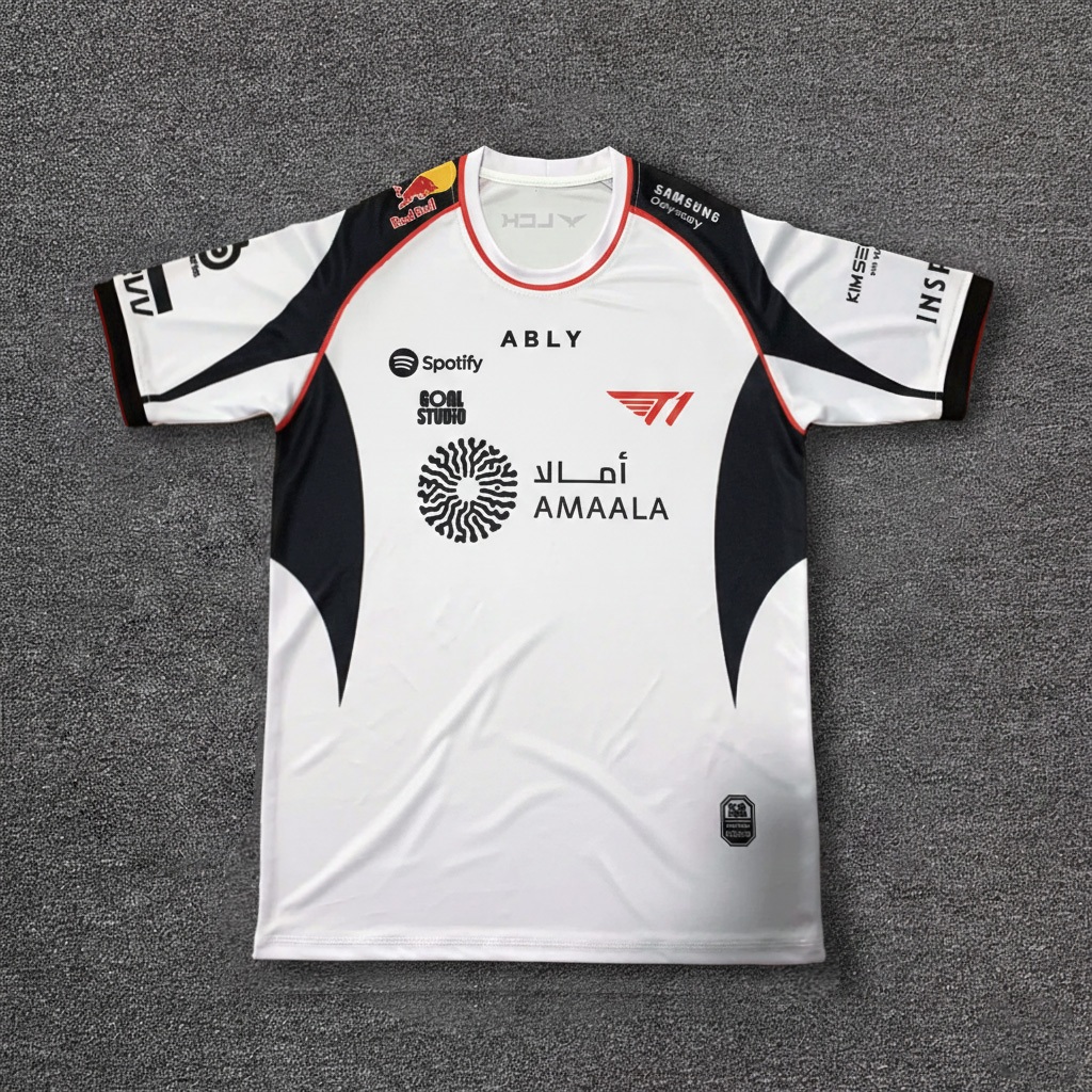 T1 2026 เสื้อยืด TIOUS ใหม่รองรับการรีดชื่อฟรี