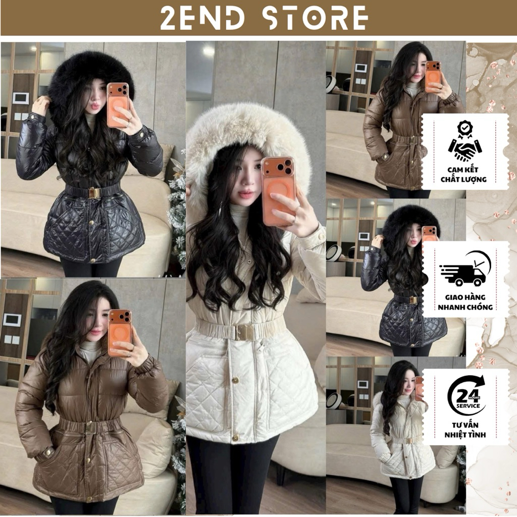 ✿ 2END | เสื้อชูชีพบุขนและเข็มขัด(ถอดหมวกและขนได้)-รหัส5134