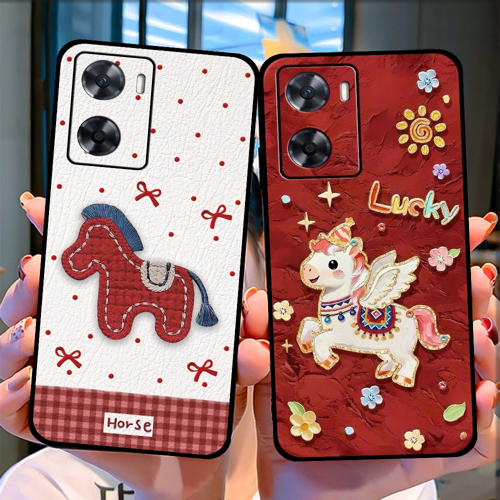 เคสสําหรับ Oppo A77S ลาย Lucky Horse 2026