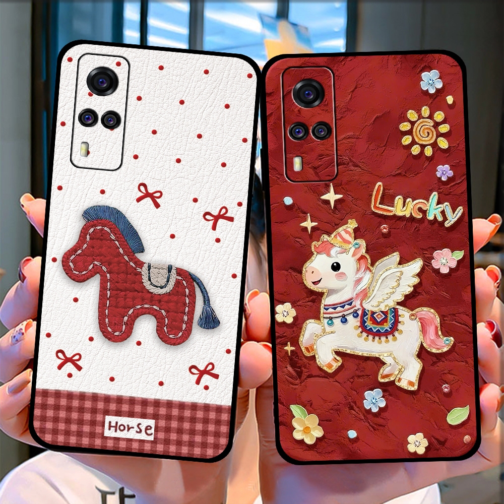 เคสสําหรับ Vivo Y51 2020 - Y51s - Y72 5G - Y53s ลาย Lucky Horse, Lucky Horse 2026