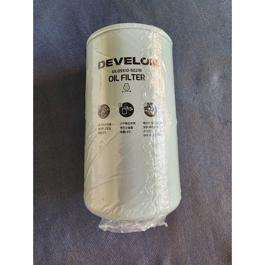 กรองน้ํามันเครื่อง Doosan 65.0510-5021B DB33, DB58, DB58S, DB58T, DB58TI, DB58TIS, DB1146T, DP066TA