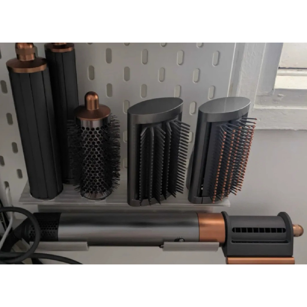 Dyson Airwrap Pegboard Station IKEA SKACIS - สถานี Pegboard Dyson Airwrap