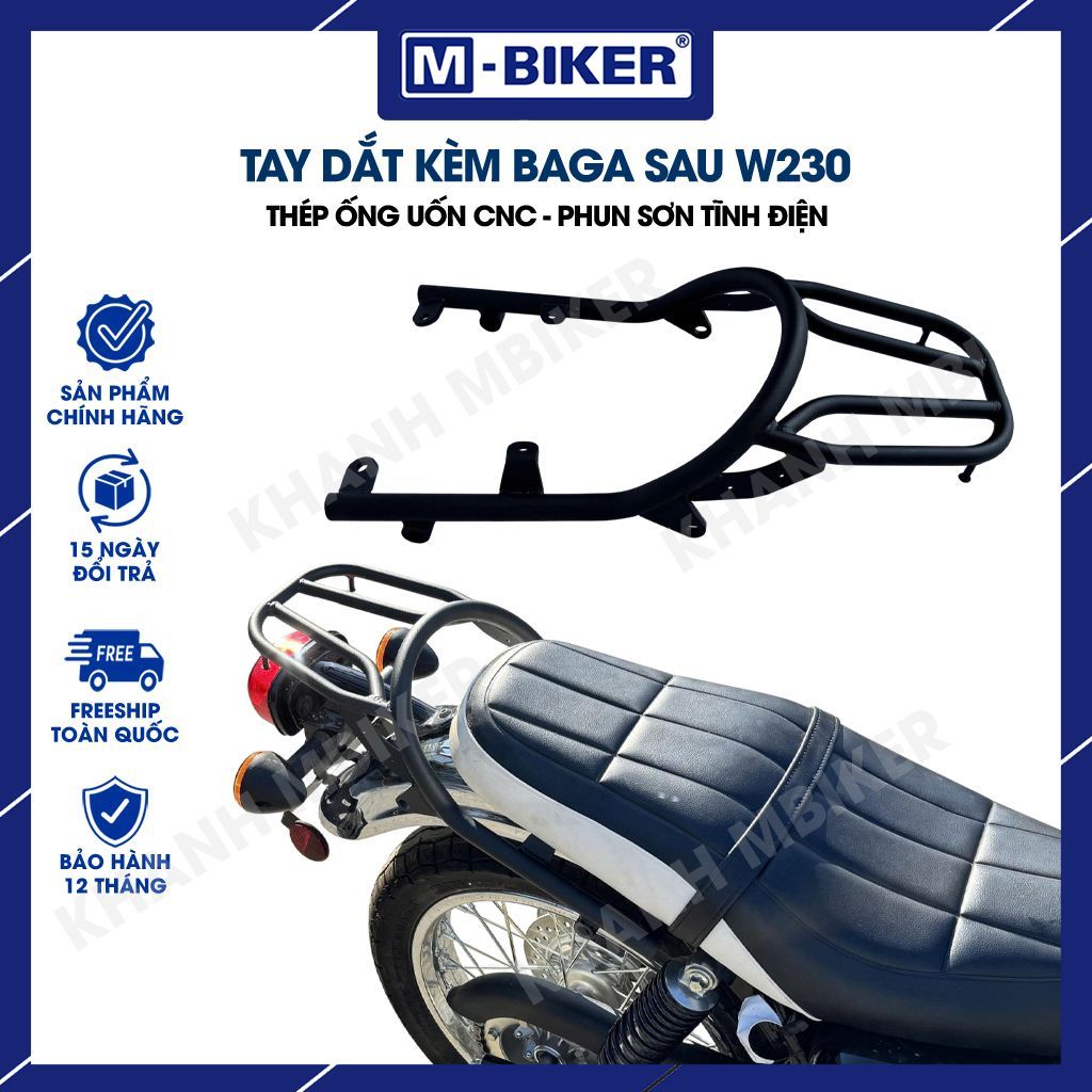 แฮนด์ W230 พร้อมกระเป๋าหลัง, W230 Baga พร้อมแฮนด์, แฮนด์หลัง Kawasaki W230, แฮนด์หลัง W230