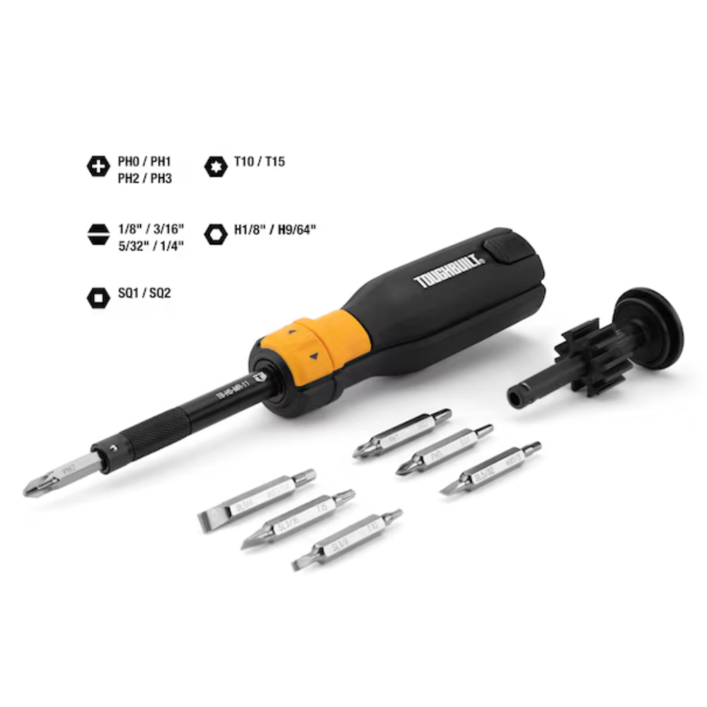 ชุดไขควงถอยหลัง TOUGHBUILT 9in1 - รุ่น TB-H5-MR-11
