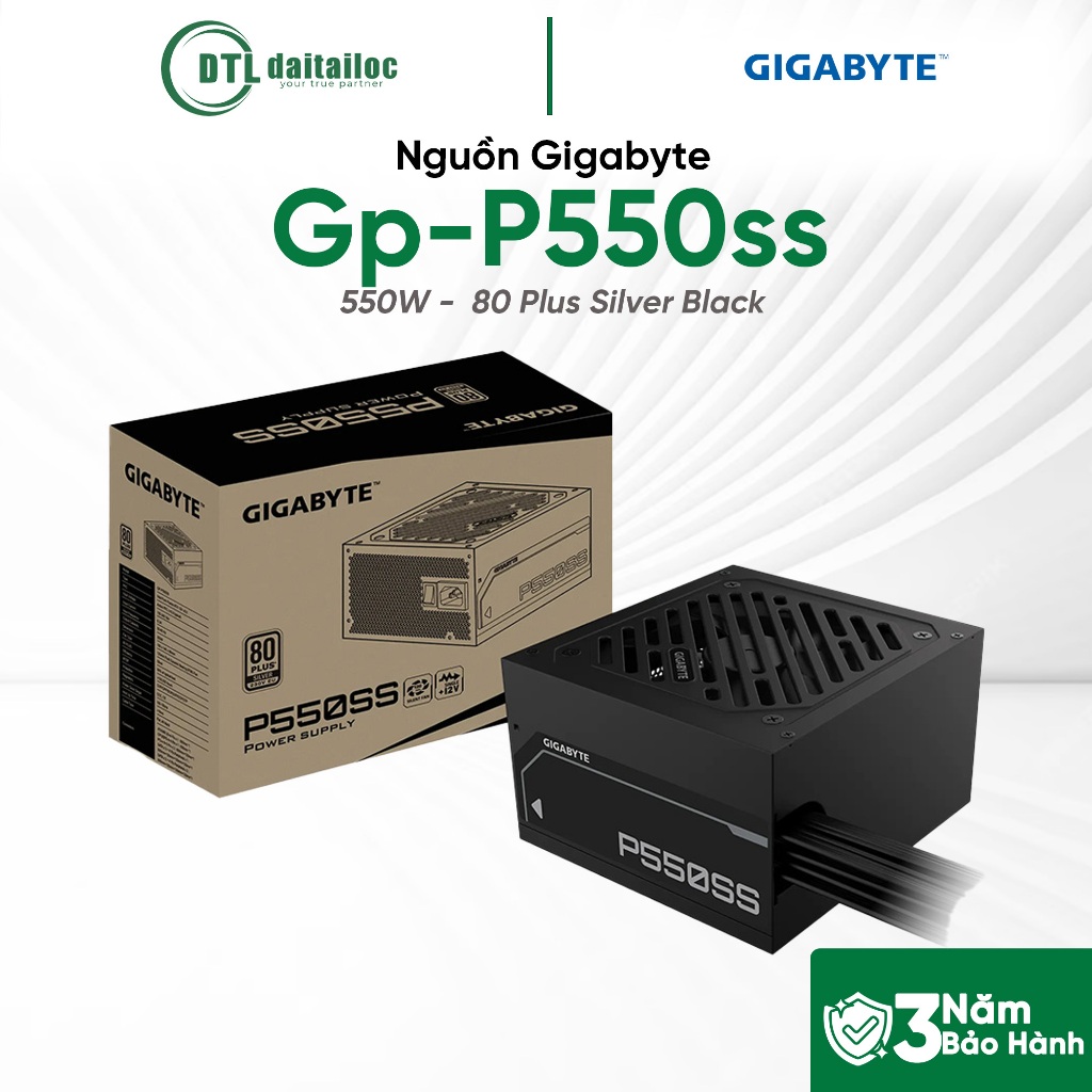 Gigabyte Gp-P550ss 550w 80 Plus Silver Black Power Supply | ของแท้ | 36เดือน