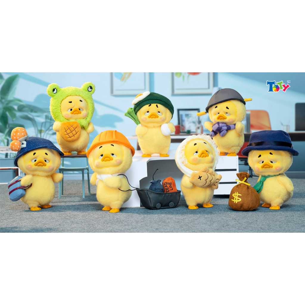 (ของเล่น 1983 ของแท้) Upset Duck Blind Box Model - Work Upsets Me - FU01