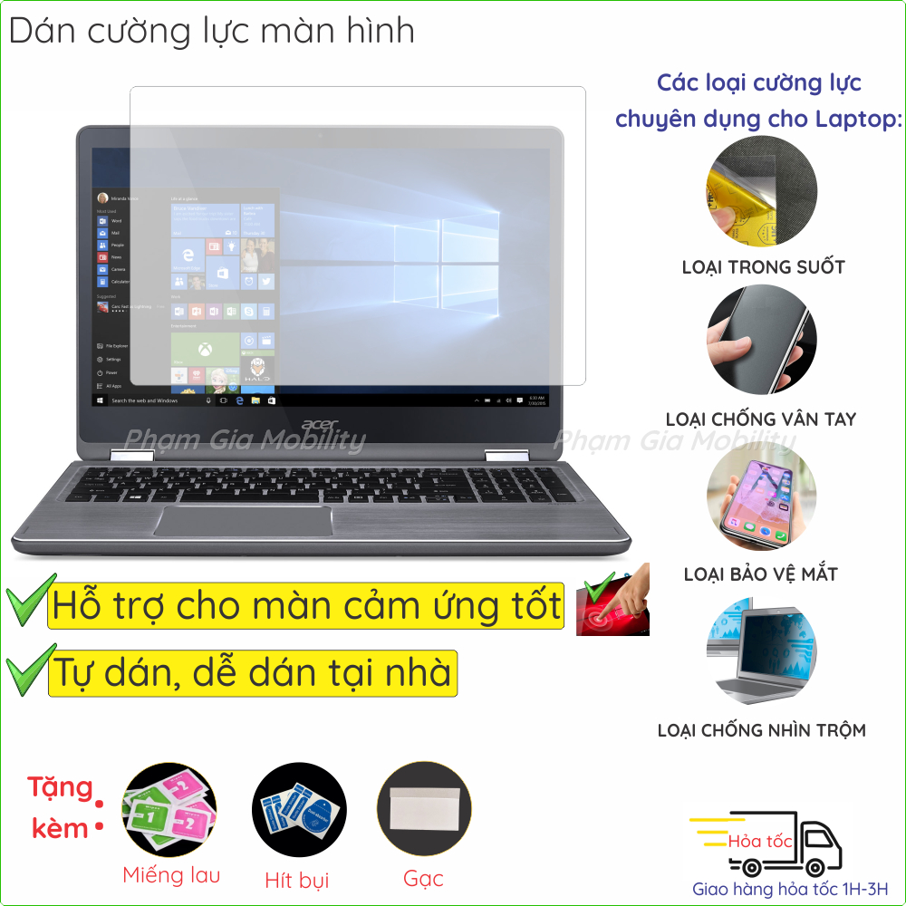 กระจกนิรภัยกันรอยหน้าจอสําหรับ Acer Aspire R15 R 15 R5 571TG/ 7 A715 76G/ A715 42G R05G R5 15.6" nan
