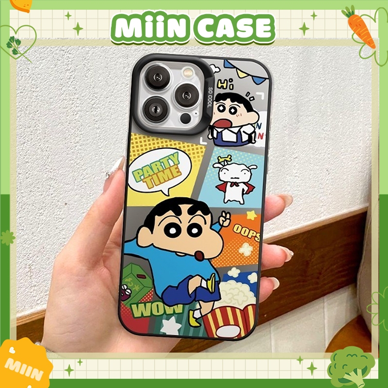 IPHONE Shin Oops IMD Hard กันกระแทก เคสป้องกันกล้อง - iP 7/8/X/XS/11/12/14/15/16/17/Plus/Pro/Max Mii
