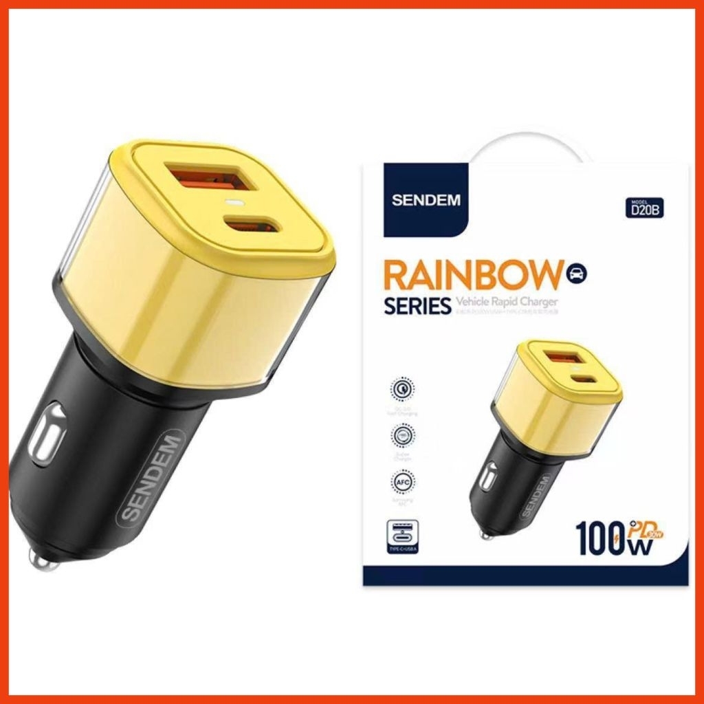 PD 30W + USB 100W Car Fast Charger