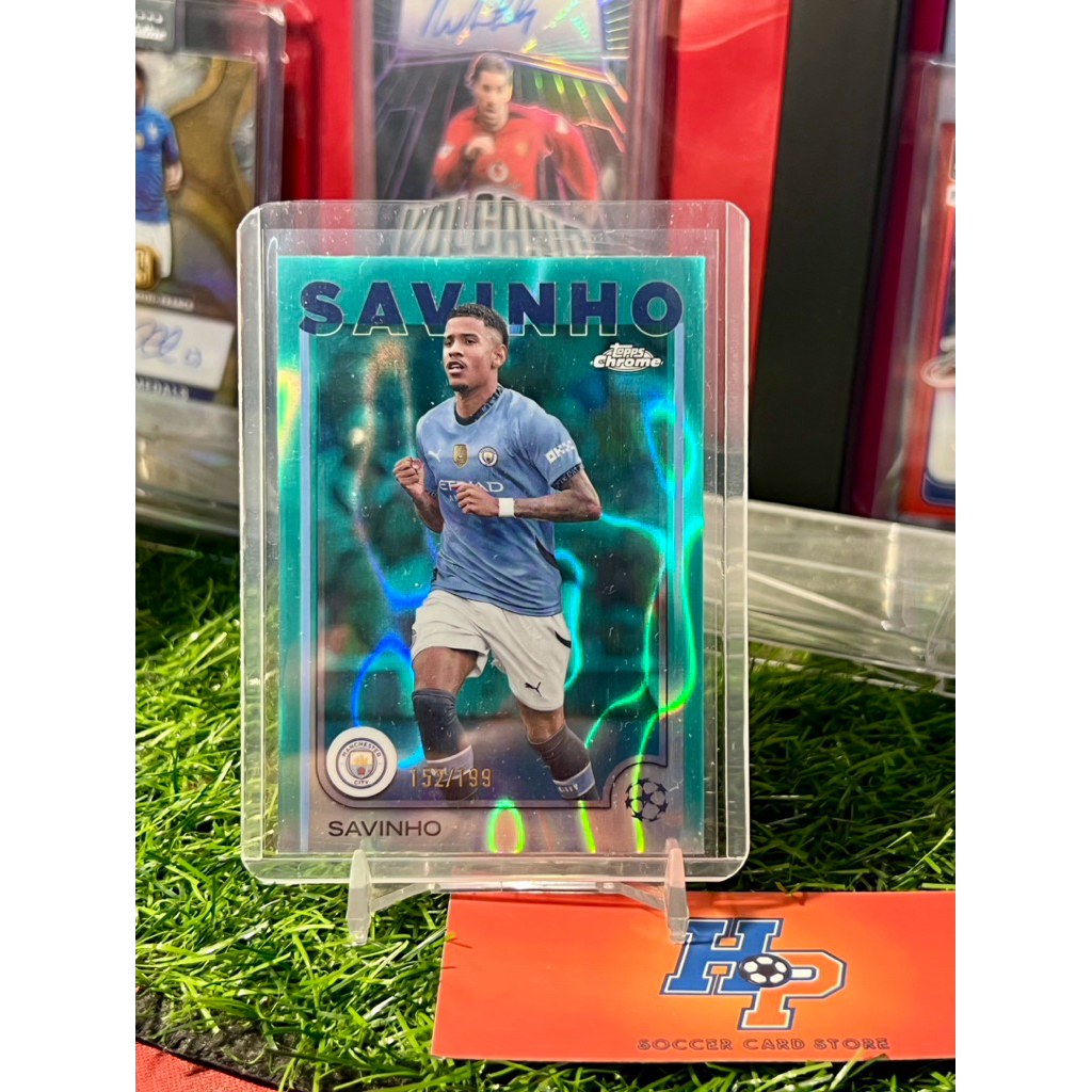 การ์ดฟุตบอล Savinho /199 Topps Chrome UCL 2024/25