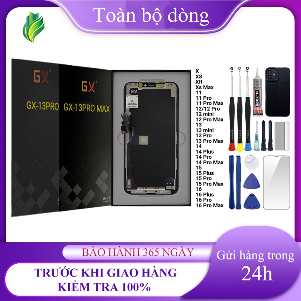 หน้าจอ GX OLED/HD+ ของแท้เข้ากันได้กับ IP X/XS/XR/Xs Max/11/12/MINI/14/15/16/Pro/Plus/Pro Max