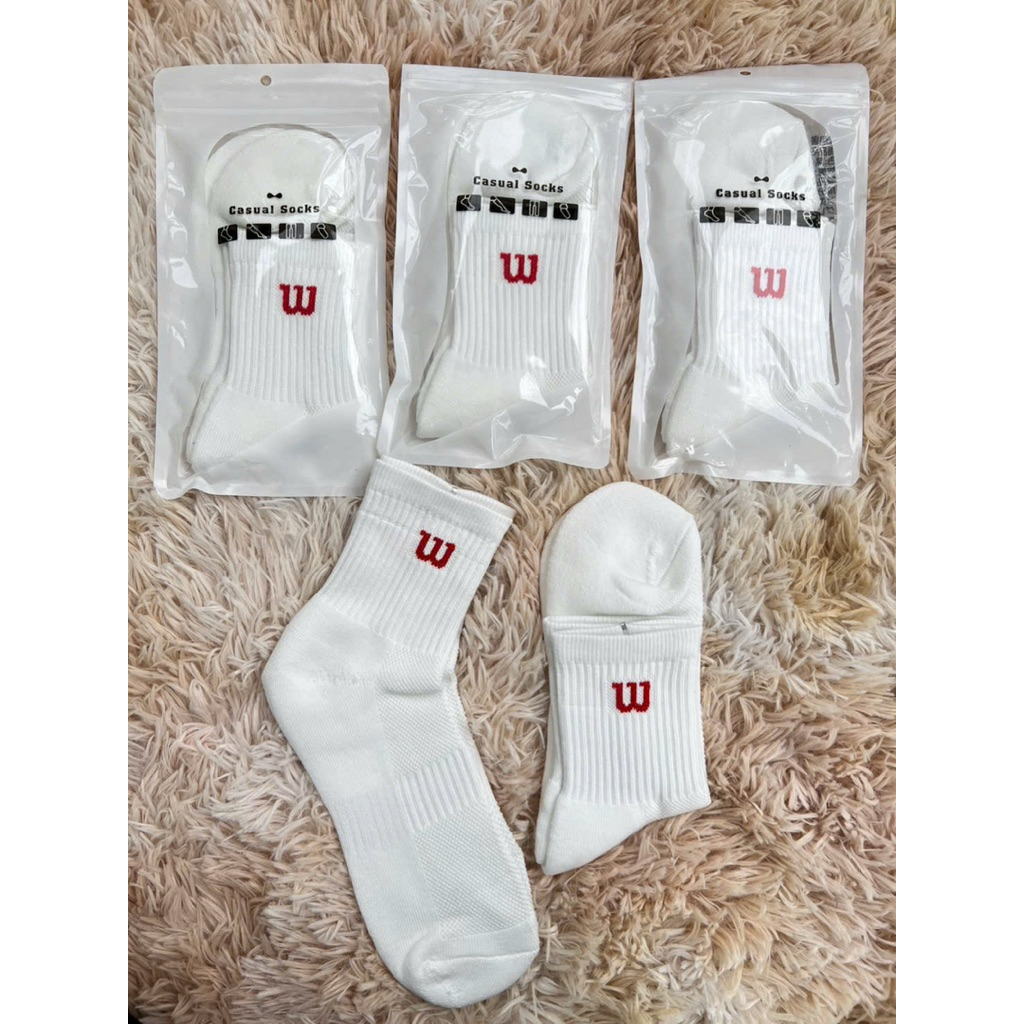 ถุงเท้า Yonex และถุงเท้า W อย่างดี