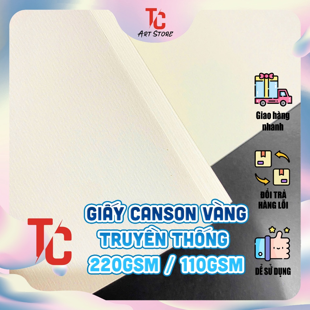 [TC ART STORE] TRADITIONAL YELLOW CANSON PAPER - สายกระดาษ "NNOWLEDGE" สําหรับงานศิลปะ FINE