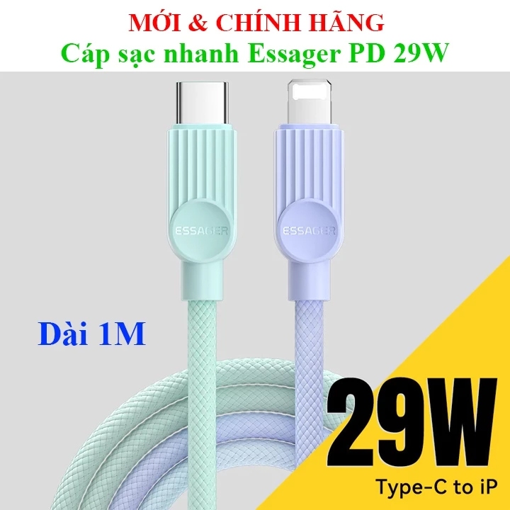 Essager PD 29W 65W TypeC-LN สายชาร์จเร็วปลอดภัยและทนทาน