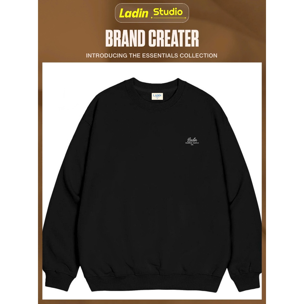 Local Brand LADIN Unisex Cotton-Lined Sweatshirts for Men and Women Local Brand / fashion supply