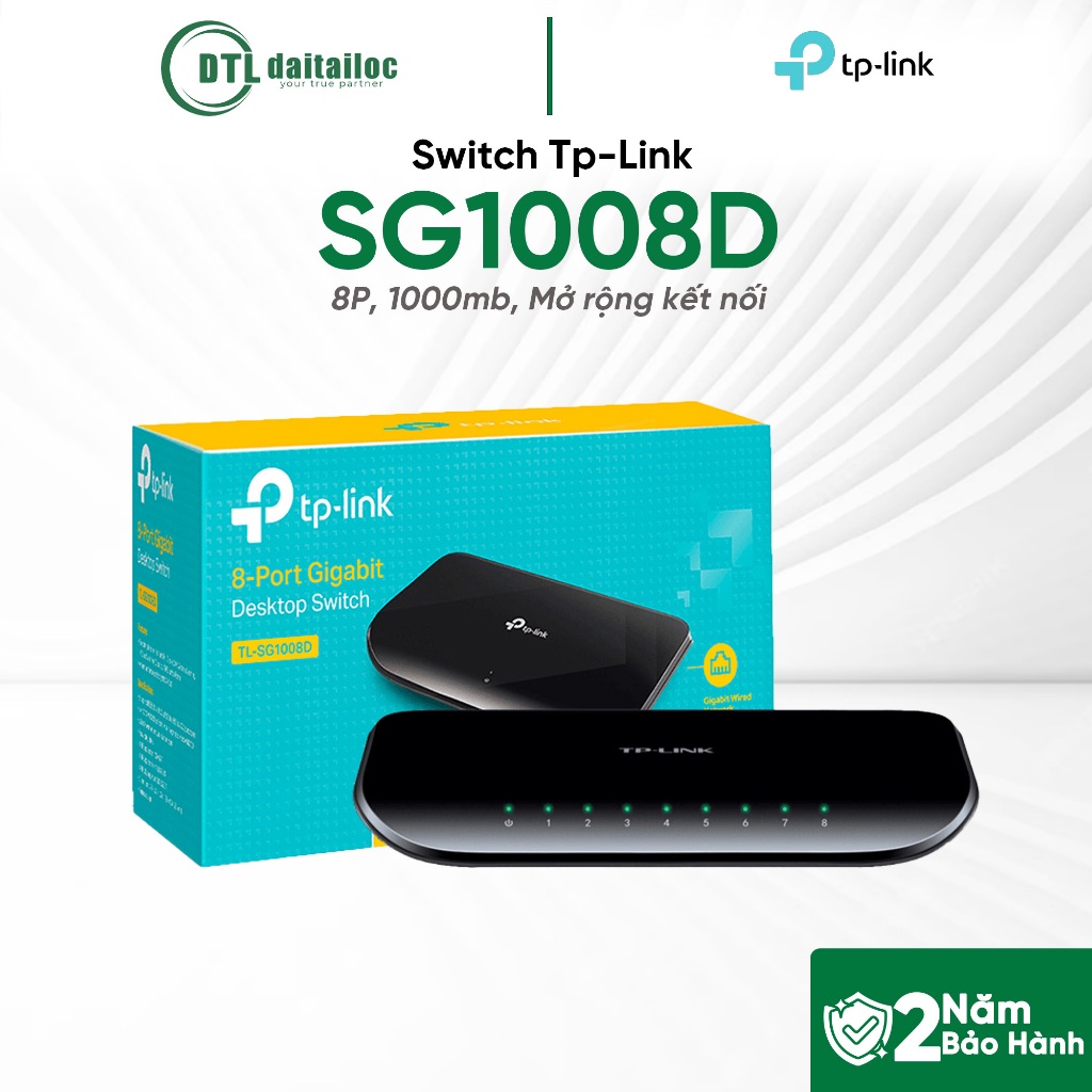 สวิตช์ Tp-Link SG1008D 8P 1000mb เชื่อมต่อขยาย | ของแท้ | 24เดือน