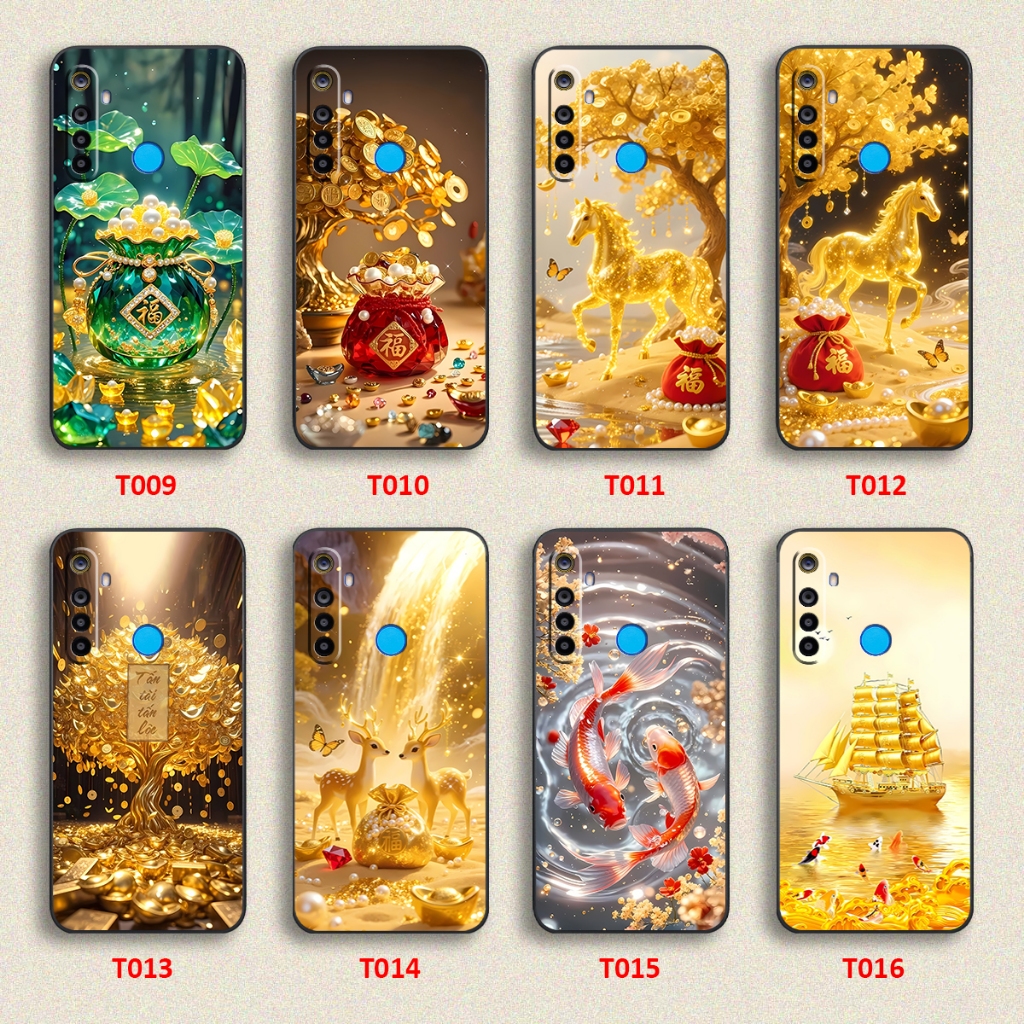 Realme 5 / 5I / 5S / 5 Pro / 6i / C3 / Realme Q เคสฮวงจุ้ย โชคลาภ กระเป๋าโชคลาภ