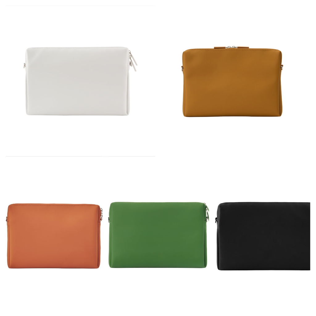 MUJI Slim กระเป๋ายูทิลิตี้อุปกรณ์เสริมสี่เหลี่ยม (22*15*2.5ซม.) (ไม่รวมสายรัด)