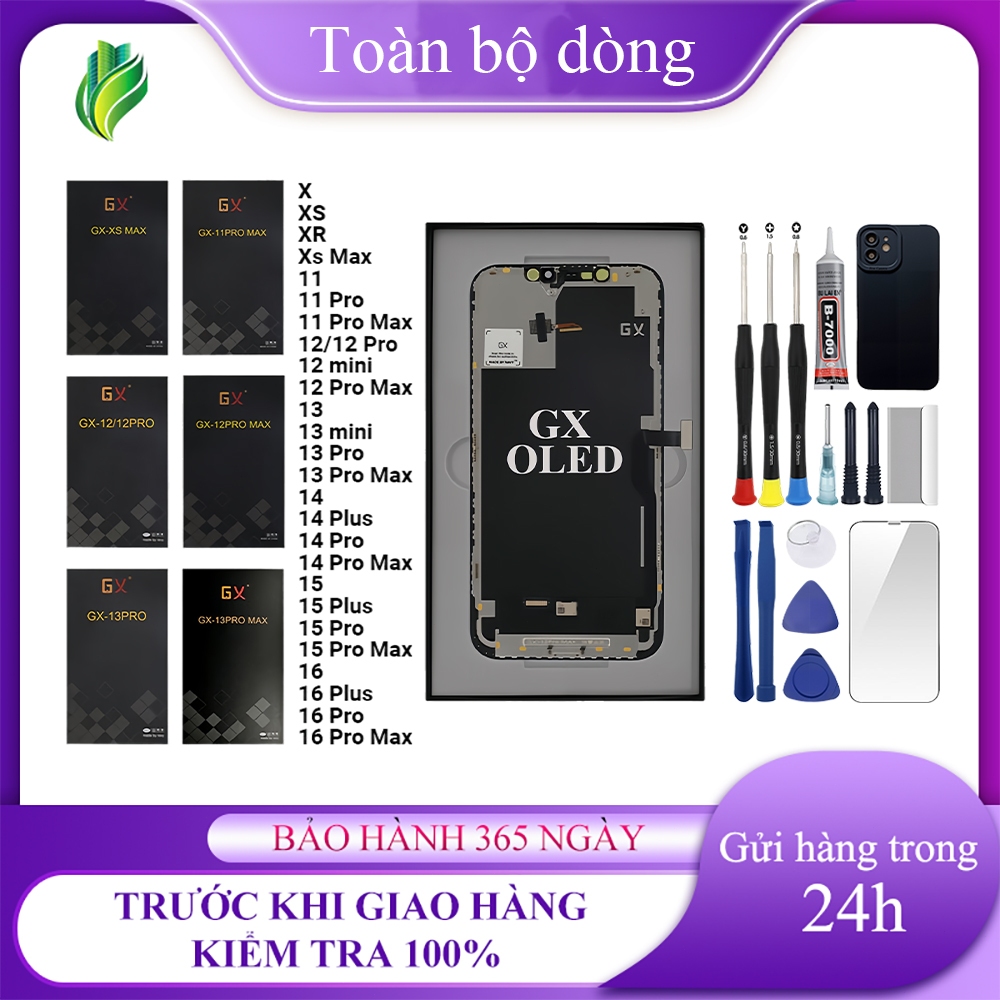 หน้าจอ GX-OLED/HD ของแท้เข้ากันได้กับ IP X/XS/XR/Xs Max/11/12/MINI/14/15/16/Pro/Plus/Pro Max