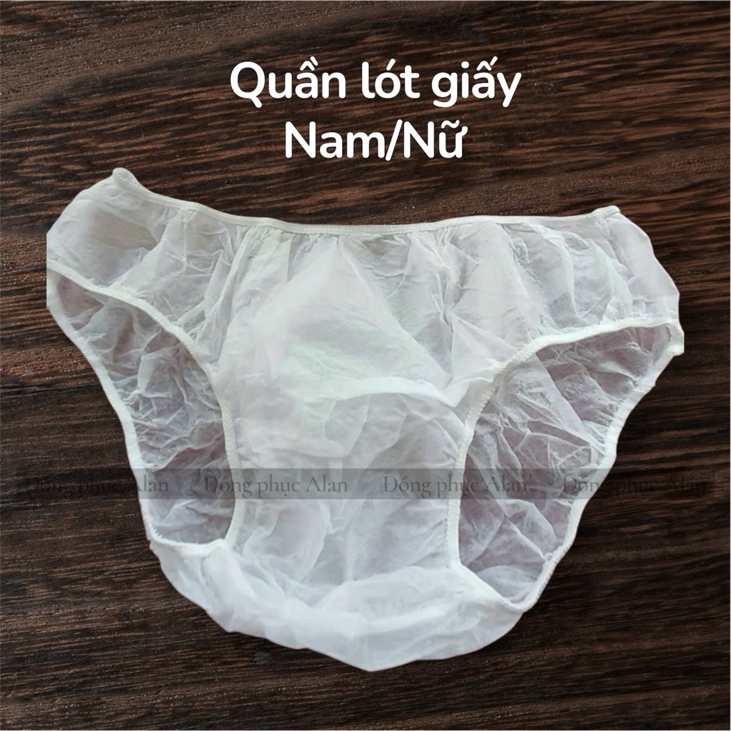 QUALITY DISPOSABLE SPA/HOTEL/WHITE AND WHITE BATH UNDERWEAR