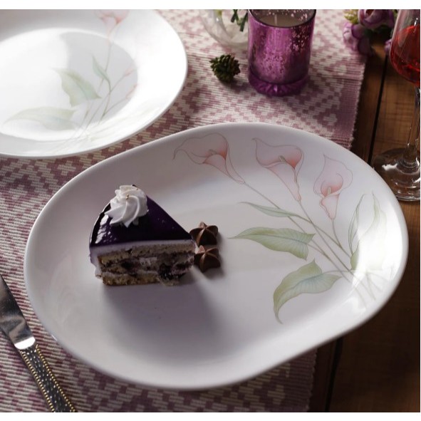 [Made in USA] จานวงรี Corelle Lilyville 611-LV-LP 31cm