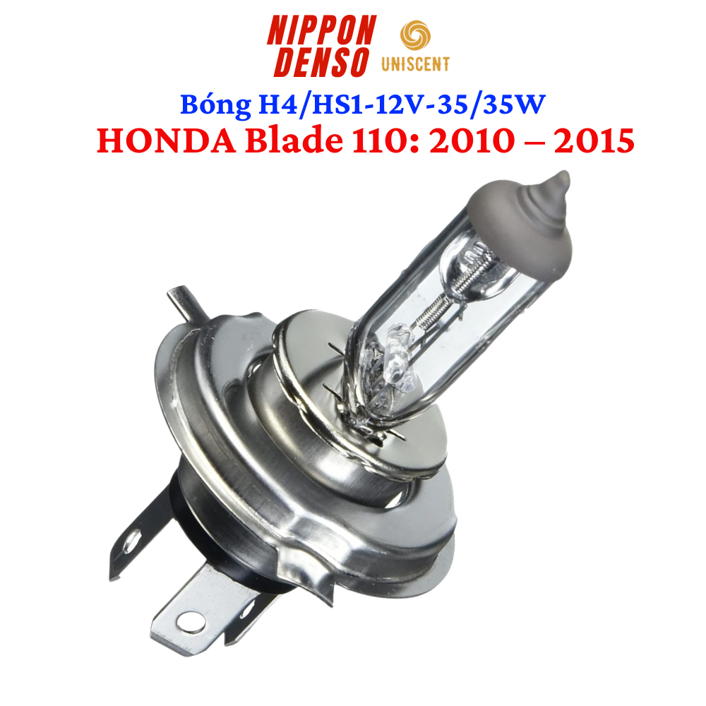 HALOGEN HS1 หลอดไฟ 12V-35/35W สําหรับ HONDA BLADE 110 (2010)- NIPPON DENSO- Made In Thailand