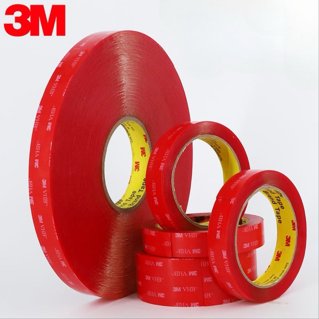 3M VHB 4910 เทปกาวสองหน้ากาวซุปเปอร์ – เทปสองด้านนิรภัยสําหรับโลหะ, แก้ว, พลาสติก, ไม้