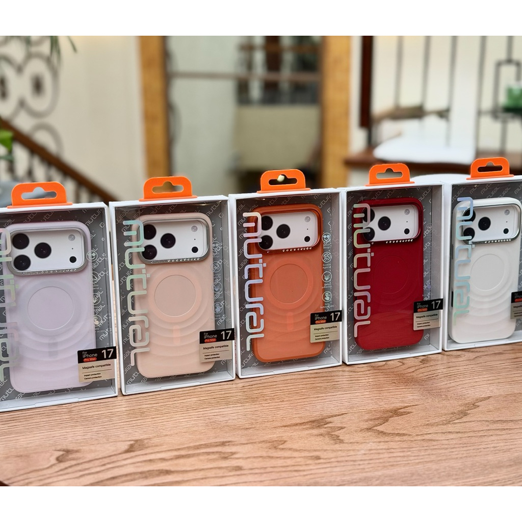 HOT - Mutural RiPPlE Case for iPhone 17 Pro Max Anti-Fronder Stone Swirl รองรับการชาร์จที่สวยงามเป็น