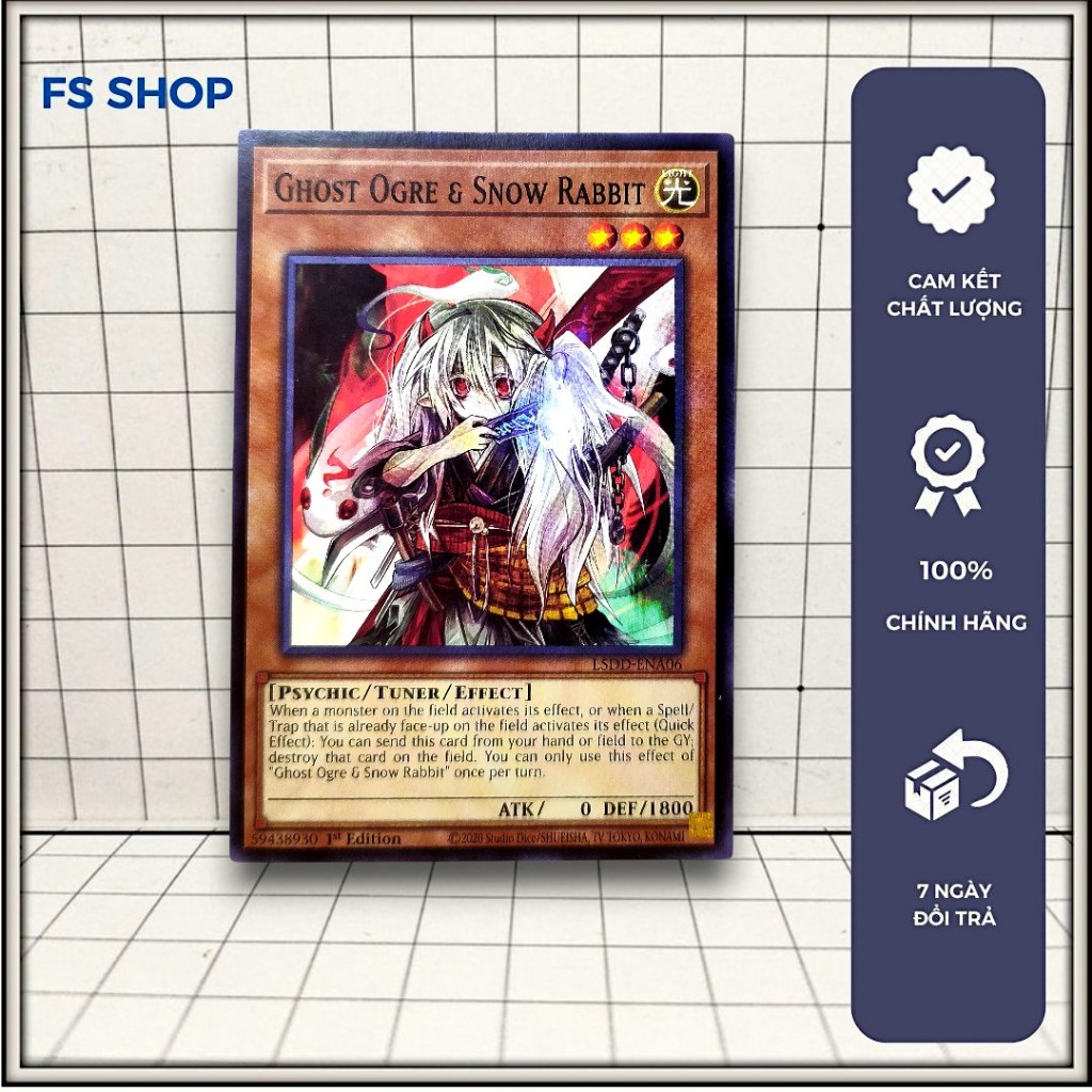 [FS Shop] การ์ด Yugioh ของแท้ Ghost Ogre & Snow Rabbit – ทั่วไป