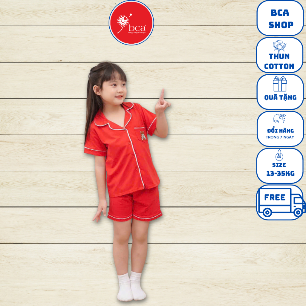 SZ 10-40KG GIRLS PIJAMA SET, SHORT SLEEVES, SHORTS-KNOW SHORTS, 4-WAY STRETCH COTTON