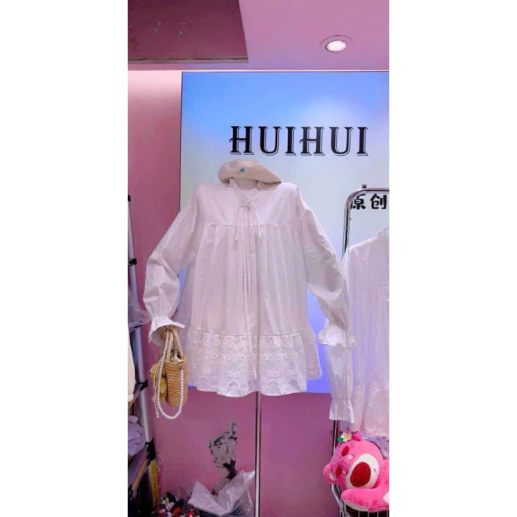 เดรสลูกไม้ จากกางเกงซ่อน แบรนด์ HUI HUI Newtag