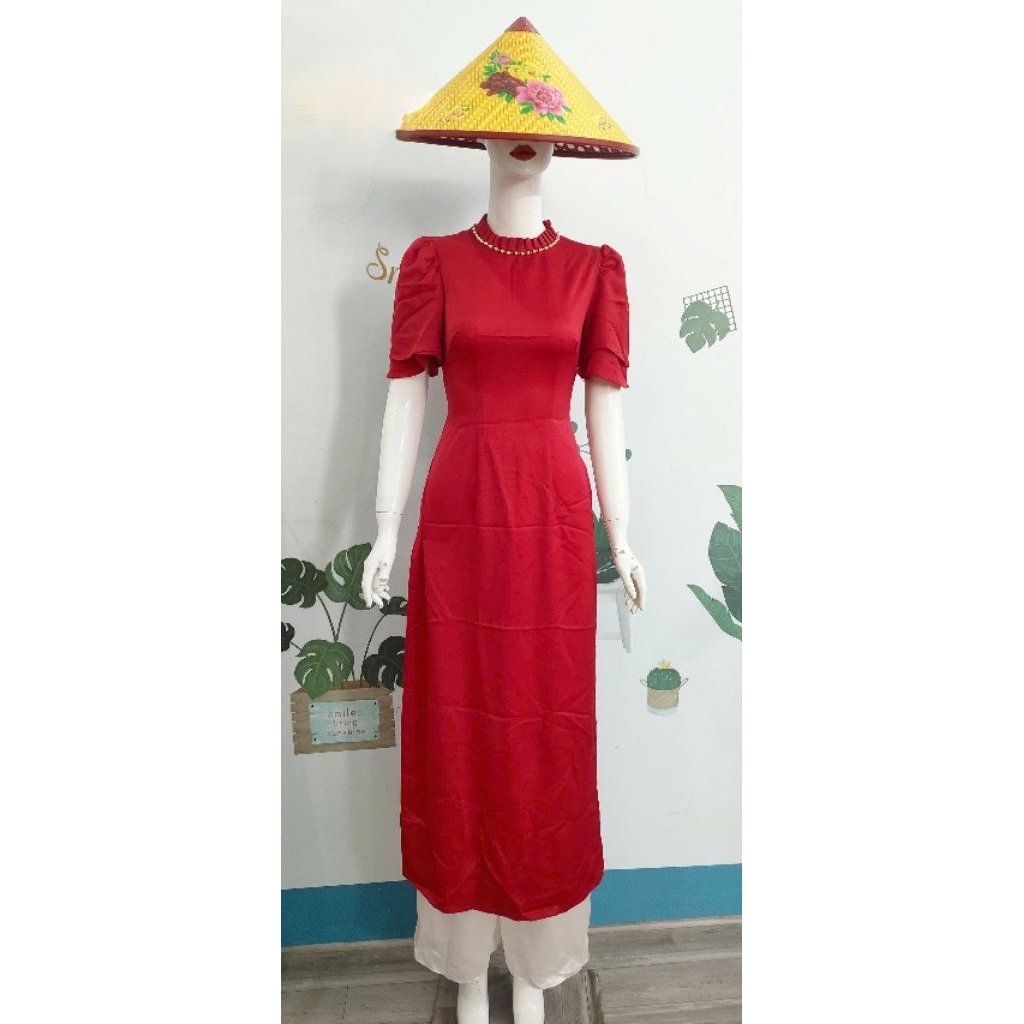 2hand Ao Dai Size S (เสื้อodd) (รหัส 739) กว่า