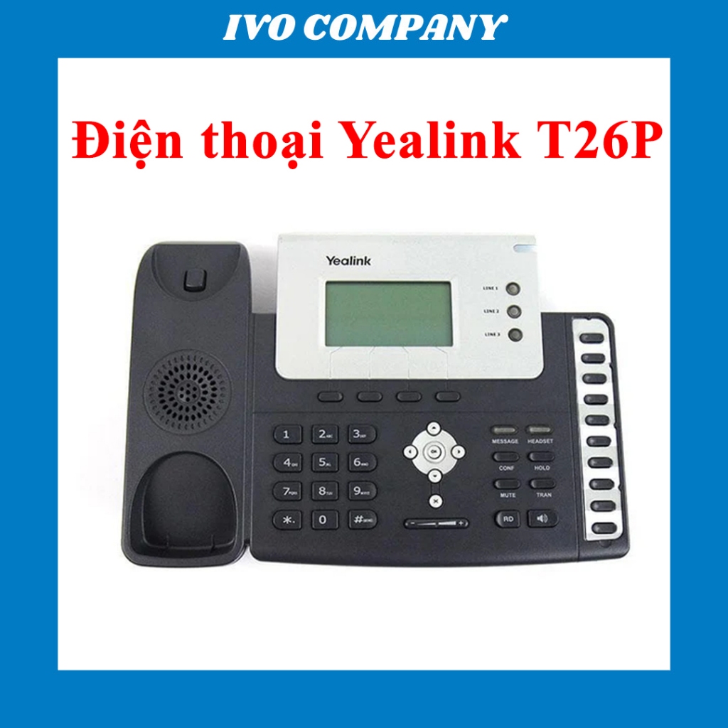 Yealink SIP T26P โทรศัพท์ IP เสียง