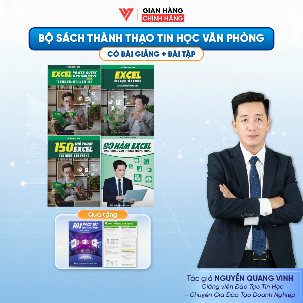 Combo หนังสือ Excel 4 เล่มสําหรับการใช้งานสํานักงาน - 150 เคล็ดลับ Excel - Power Query & Power Pivot