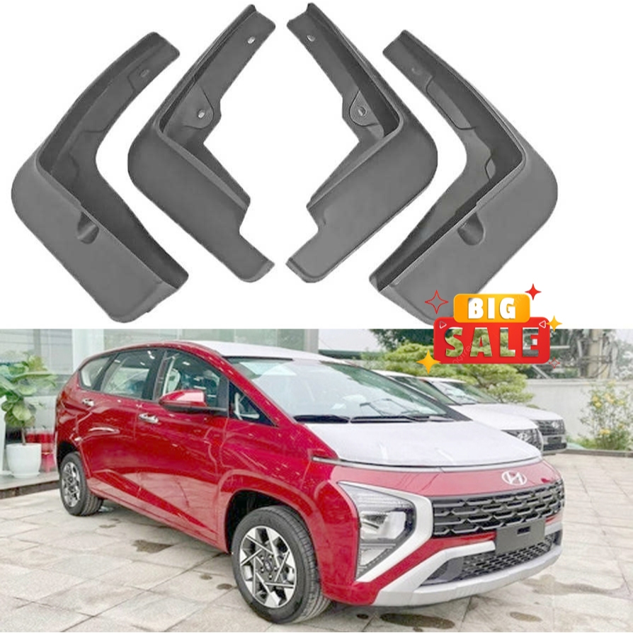 Custin 2023 2024 2025 2026 Mud Flaps (ผลิตภัณฑ์มาตรฐานจาก) - ชุดบังโคลนล้อ Hyundai Custin 4 ชิ้น