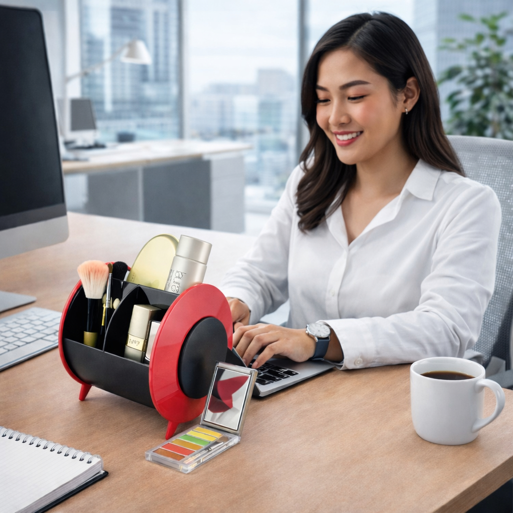 กล่องเครื่องเขียนบนโต๊ะ โรงเรียน เรียนมุม | S898E