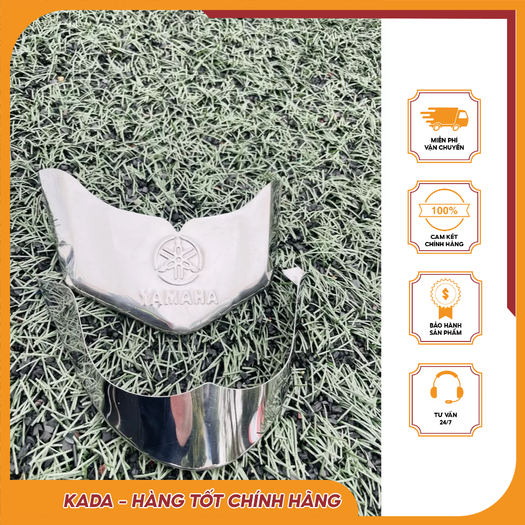 บังโคลนสแตนเลส Grande ปกป้อง Yamaha Grande 2016- Grande 2025 รอยขีดข่วนและผลกระทบ