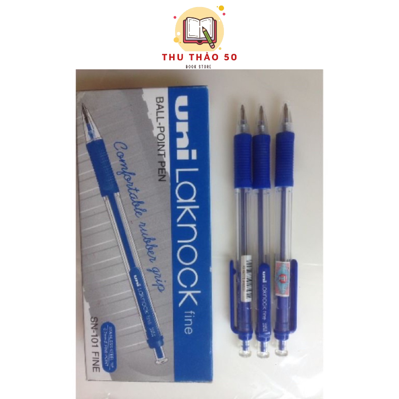 ปากกาลูกลื่นญี่ปุ่น Mitsubishi Uni Lacknock SN-101 SN1000.- Thu Athao Stationery