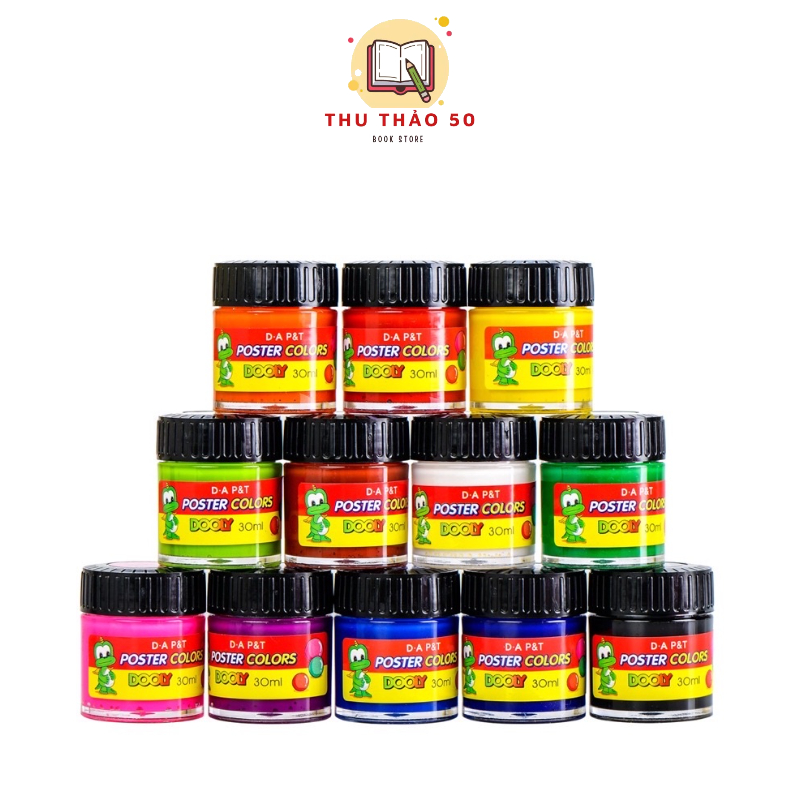 Dong A Korean Poster สีน้ํา DA P&T สีแปลก 30cc: 1 ขวด.- Thu Tame Stationery