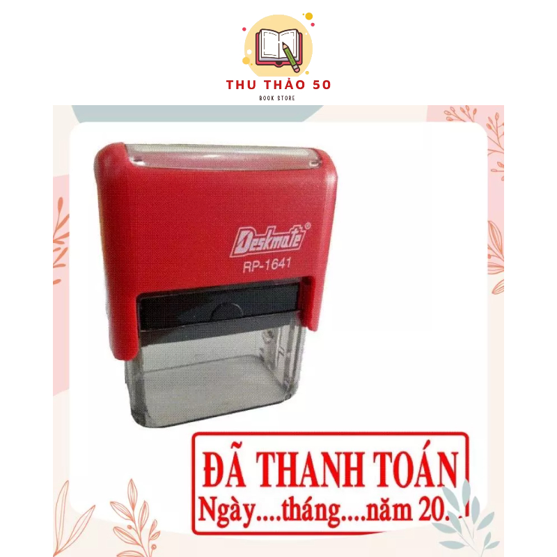 [ DATE MONTH ] แสตมป์ 2 เส้น Paid "คืนเงิน" มีวันที่ เดือน ปี