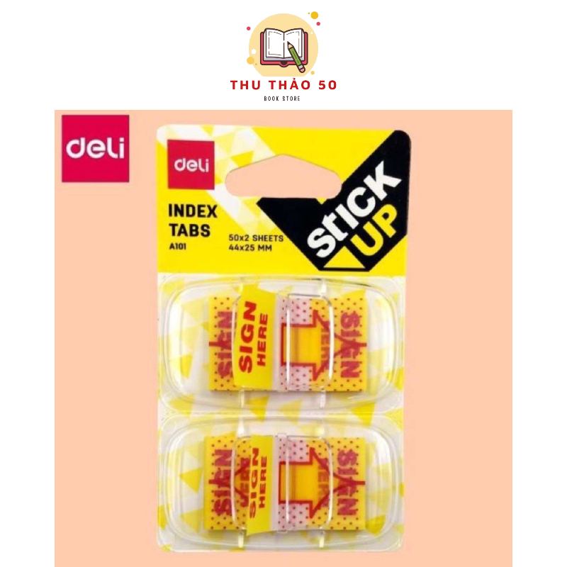 [ 2 PACK ] Sign Here Deli A101.- ทูท้าวเครื่องเขียน