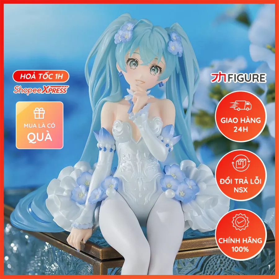 โมเดล Hatsune Miku Vocaloid, Flower Fairy Nemophila Ver.- Noodle Stopper - (FuRyu) รูปญี่ปุ่นแท้