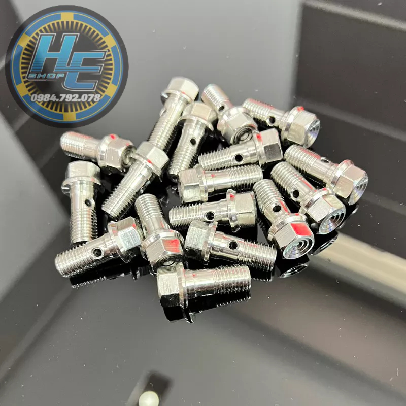 สกรูน้ํามัน / สกรูลมสแตนเลส 304 ด้าย CNC Nissin & Brembo