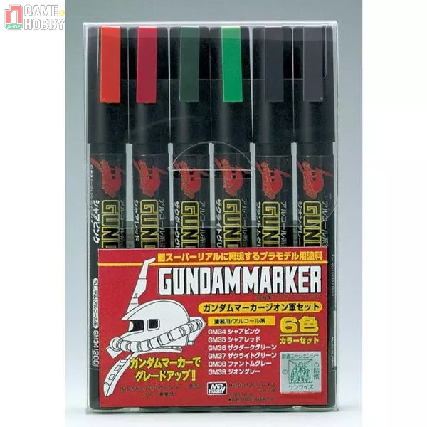 ชุดปากกาสี Mr.hobby สําหรับ Gundam Marker Zeon Set GMS108