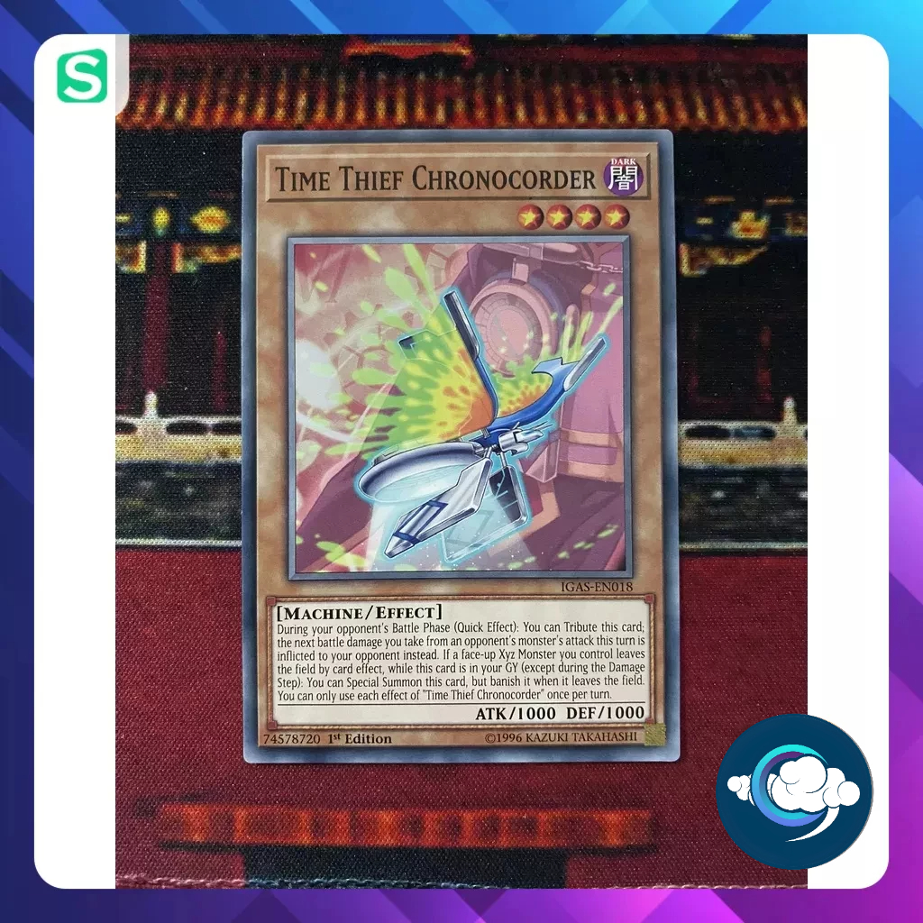 การ์ด Yugioh (UK) - IGAS-EN018; Time Thief Chronocorder; ค